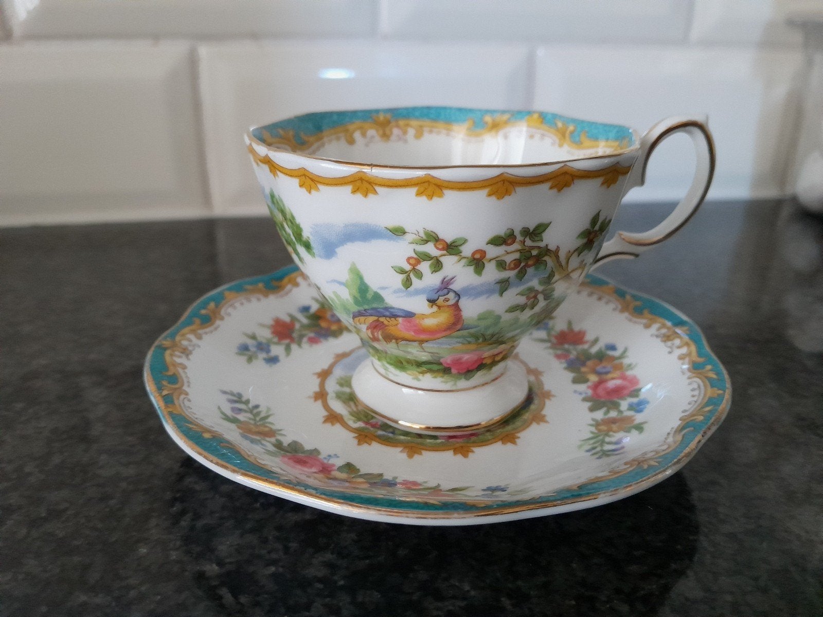 Royal Albert chelsea bird kop en schotel, Ophalen of Verzenden
