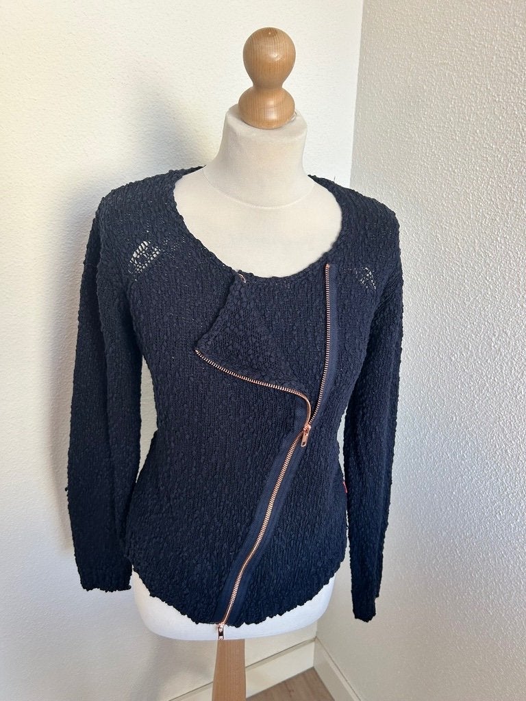 10 Feet maat XL blauw gehaakt vestje 3017, Blauw, Maat 46/48 (XL) of groter, Ophalen of Verzenden, Zo goed als nieuw