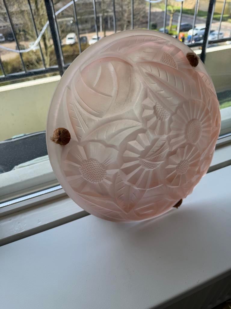 Artdeco lamp van Degue gesigneerd, Antiek en Kunst, Antiek | Lampen, Ophalen of Verzenden