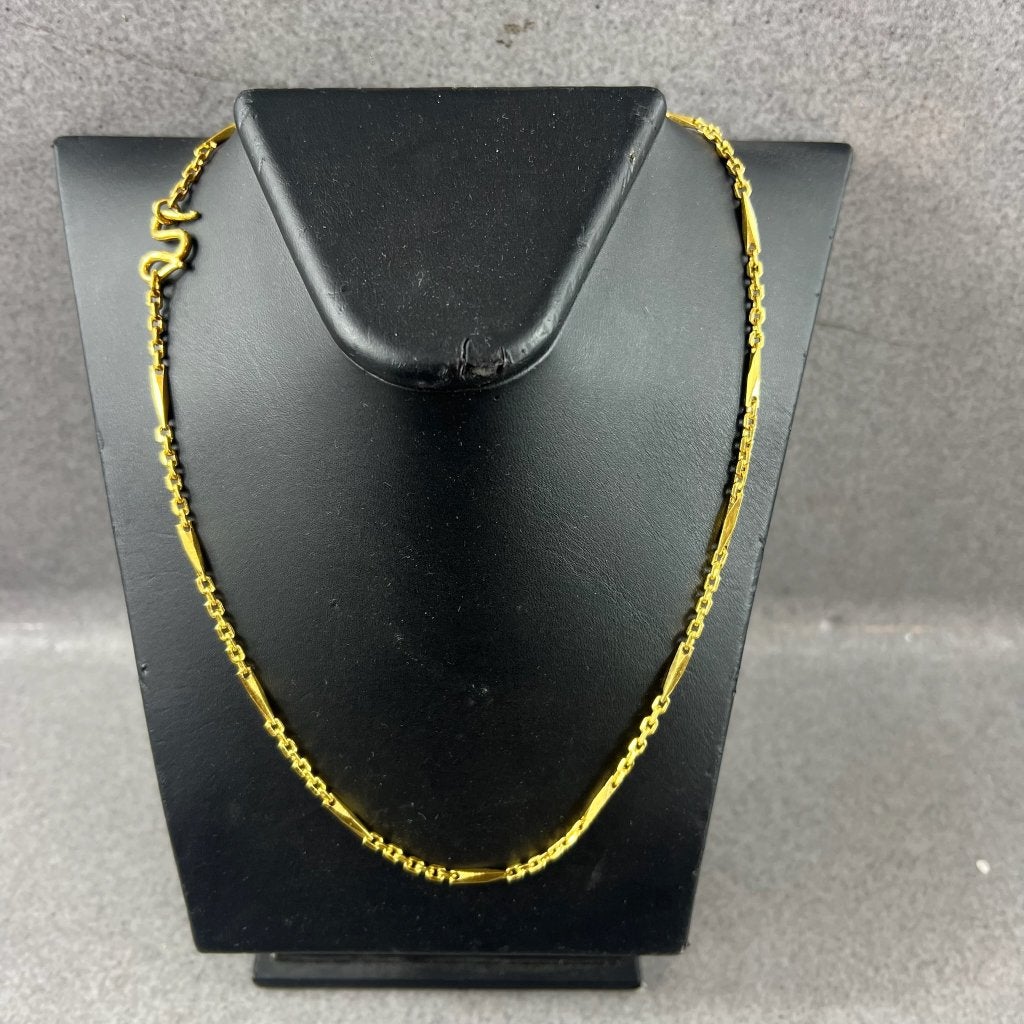 Gouden Ketting | 22k | 26,68g | ankerschakel |48,5cm| 416845, Ophalen of Verzenden, Gebruikt, Goud, Goud