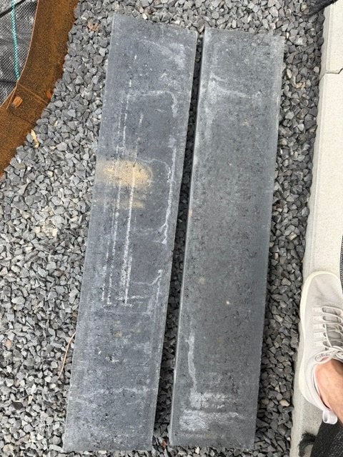 2 Opsluitbanden Antraciet 100x20x6cm, Ophalen, Overige materialen, Overige typen, Antraciet