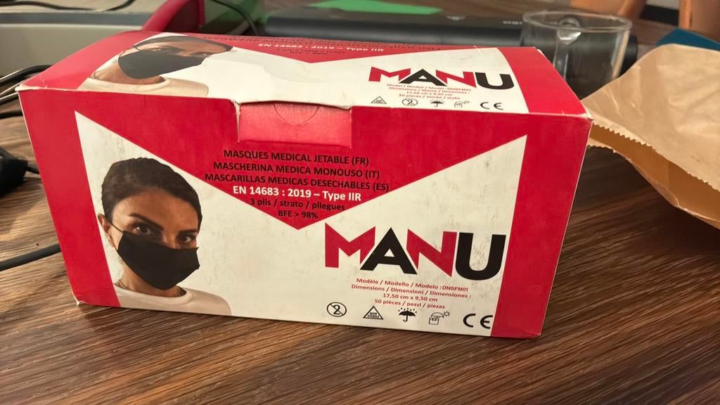 Gratis mondkapjes, Ophalen, Zo goed als nieuw