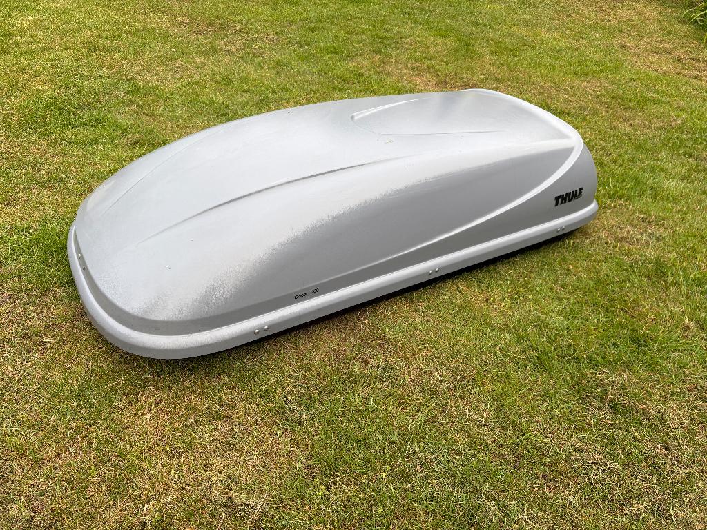 Thule Dakkoffer Ocean 200 + CAM dagdragers (mag ook zonder), Auto diversen, Dakkoffers, Ophalen, Gebruikt