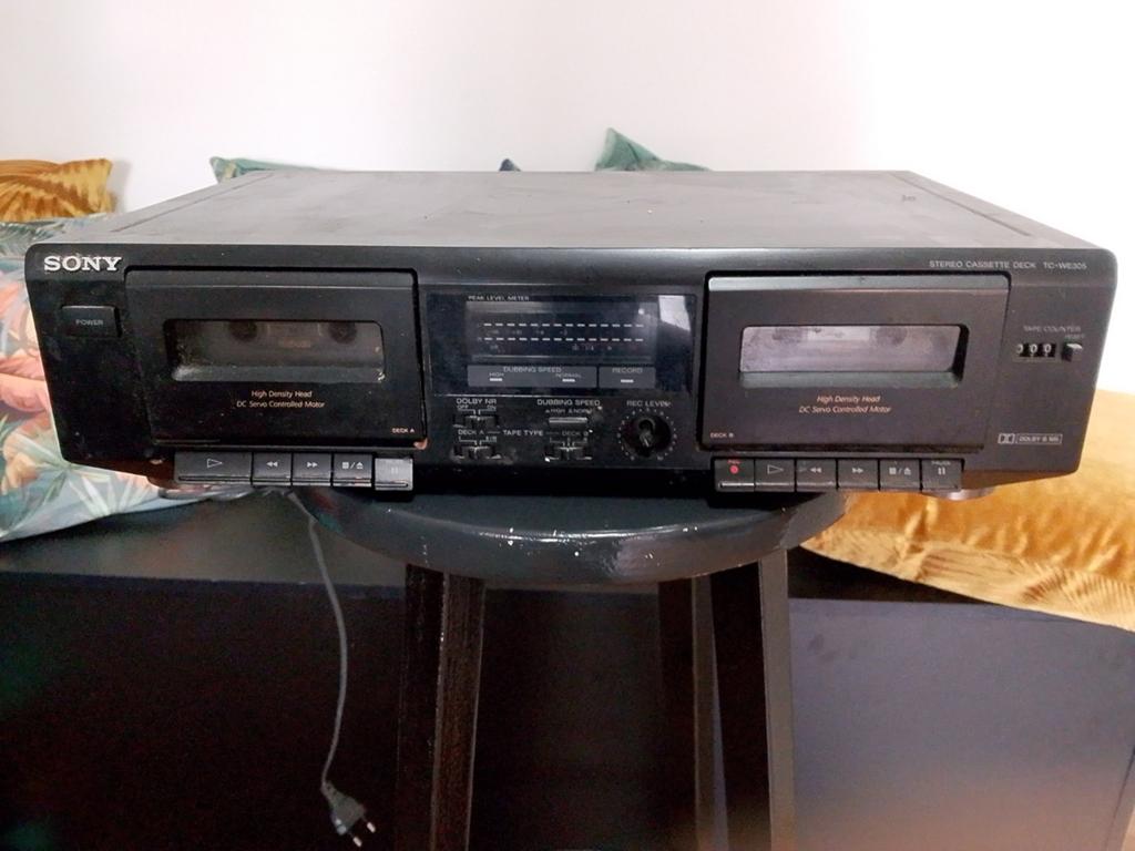 Sony TC-WE305 Dubbel Cassettedeck - Vintage Audio, Audio, Tv en Foto, Cassettedecks, Ophalen of Verzenden, Dubbel, Sony, High speed dubbing