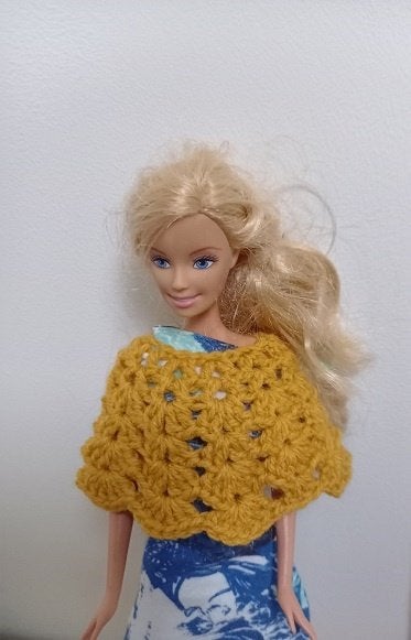 Barbie kleertjes poncho rond (verschillende kleuren), Verzenden, Nieuw, Barbie