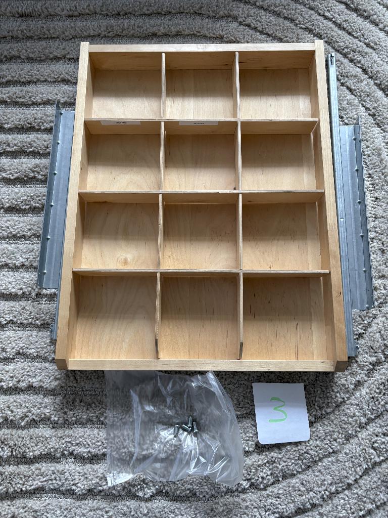 IKEA Komplement lade hout met vakverdeling PAX kast (nr. 3), Met plank(en), 200 cm of meer, Grenenhout, Zo goed als nieuw
