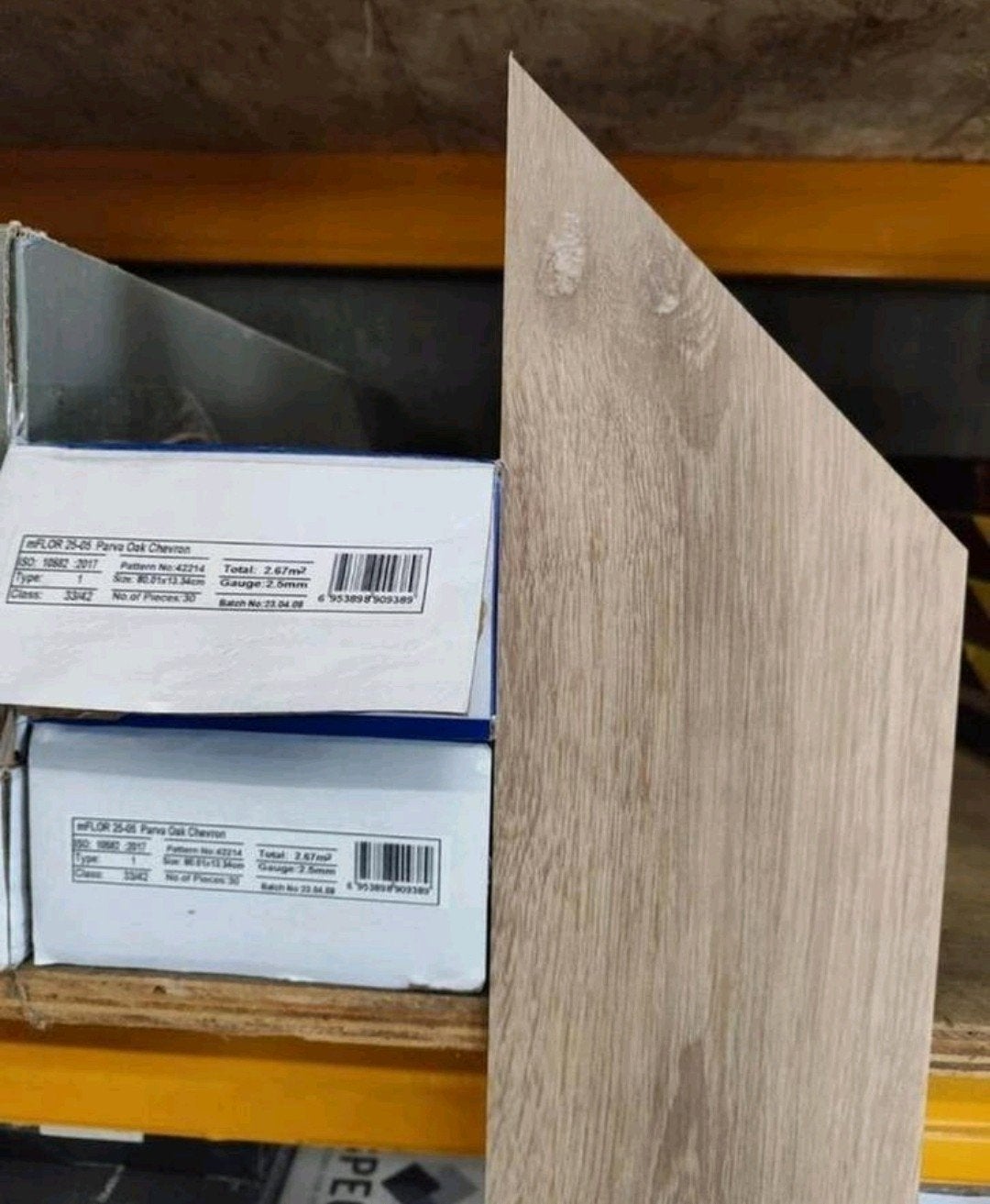 Hongaarse punt pvc vloer parva oak 5.34m2, Huis en Inrichting, Ophalen, Nieuw, 75 m² of meer, Overige typen