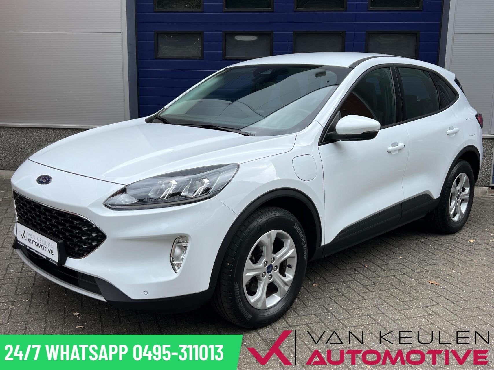 Ford Kuga 2.5 PHEV 225 PK l 1e eigenaar l 65 km elektrisch, Auto's, Ford, Gebruikt, 4 cilinders, Wit, Plug-in hybride