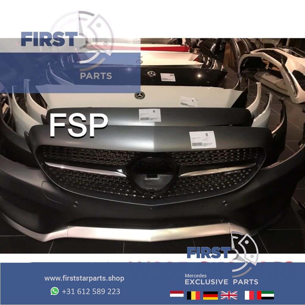 W205 C205 C43 AMG Voorbumper compleet origineel Mercedes C K, Auto-onderdelen, Gebruikt, -, Voor, Bumper