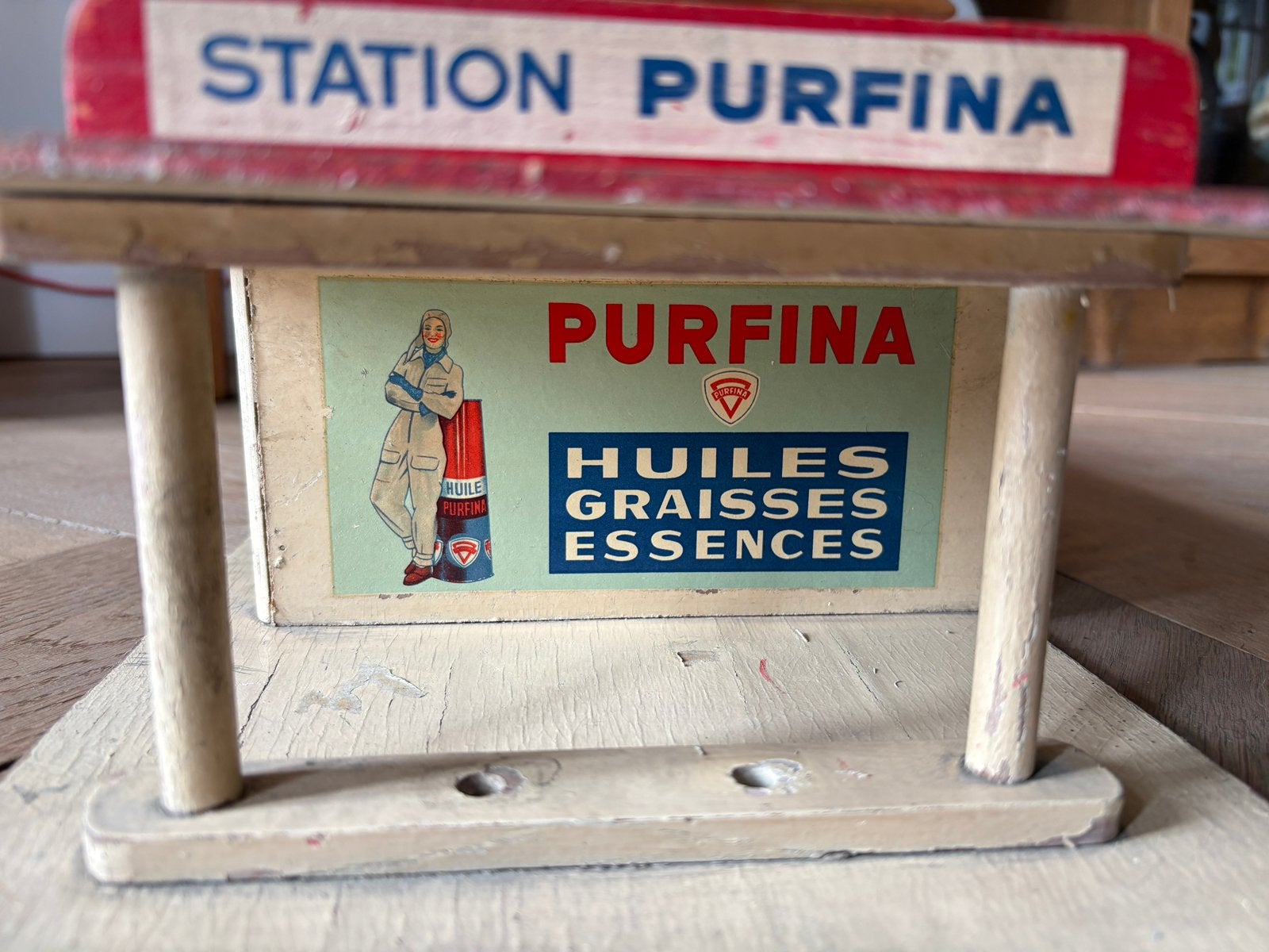 Tankstation Purfina, Ophalen of Verzenden, Gebruikt