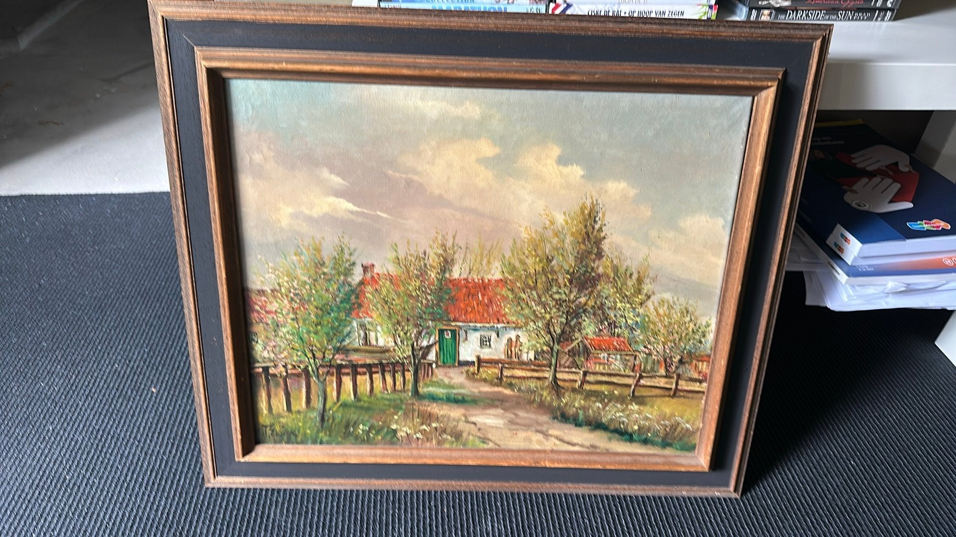 Te koop; schilderij boerderij Ameland van Evink, Ophalen