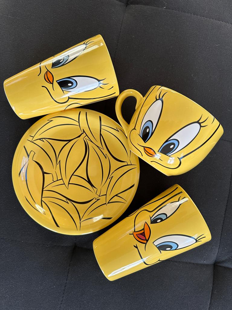 Warner Bros Movie World Tweety Bird Servies Set, Ophalen of Verzenden, Zo goed als nieuw