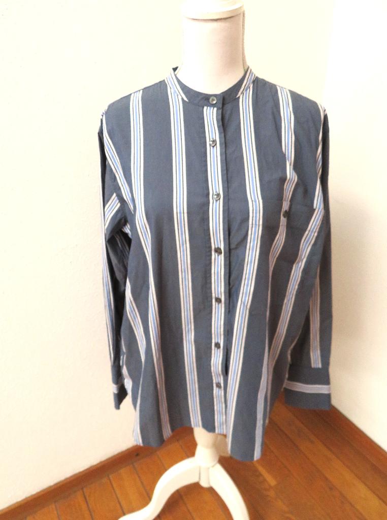 X53 CLOSED aparte blouse grijs blauw maat M 38/40, Maat 38/40 (M), Closed, Nieuw, Ophalen of Verzenden