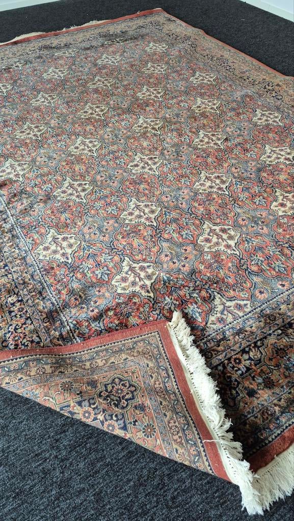 Groot Perzisch tapijt 350x250 wollen vloerkleed, Huis en Inrichting, Crème, 200 cm of meer, Ophalen of Verzenden, Zo goed als nieuw