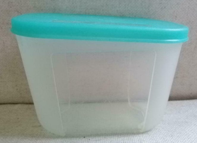 TUPPERWARE trommeltje met groene deksel, Ophalen of Verzenden, Overige typen