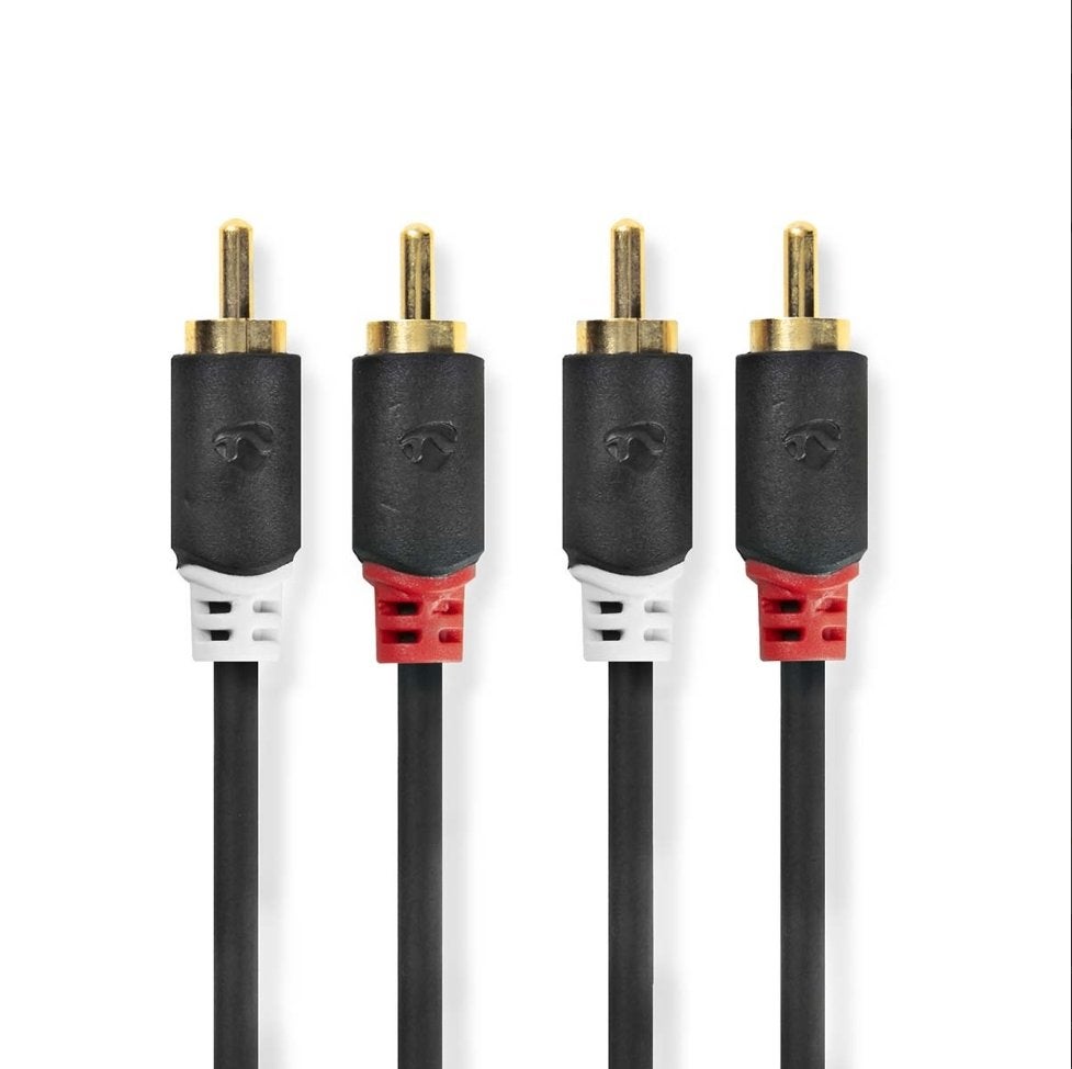 Nedis Tulp-kabel Stereo – 10 meter, Ophalen of Verzenden, Nieuw, 10 meter of meer, Luidsprekerkabel