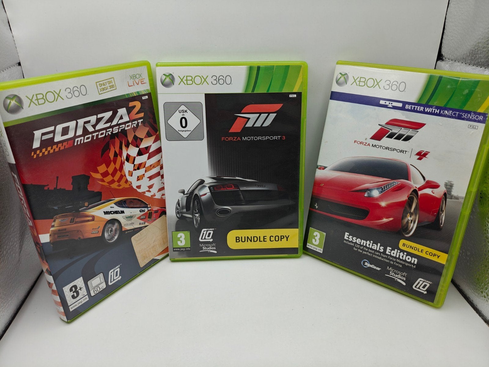 Forza Motorsport 2, 3 en 4 Xbox 360, Online, Gebruikt, Microsoft Studios, One Microsoft Way, Redmond, WA 98052, USA