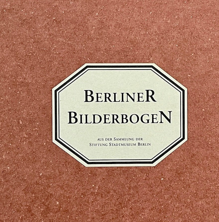 Berliner Bilderbogen, antieke prenten, Ophalen of Verzenden, Voor 1940, Gebruikt