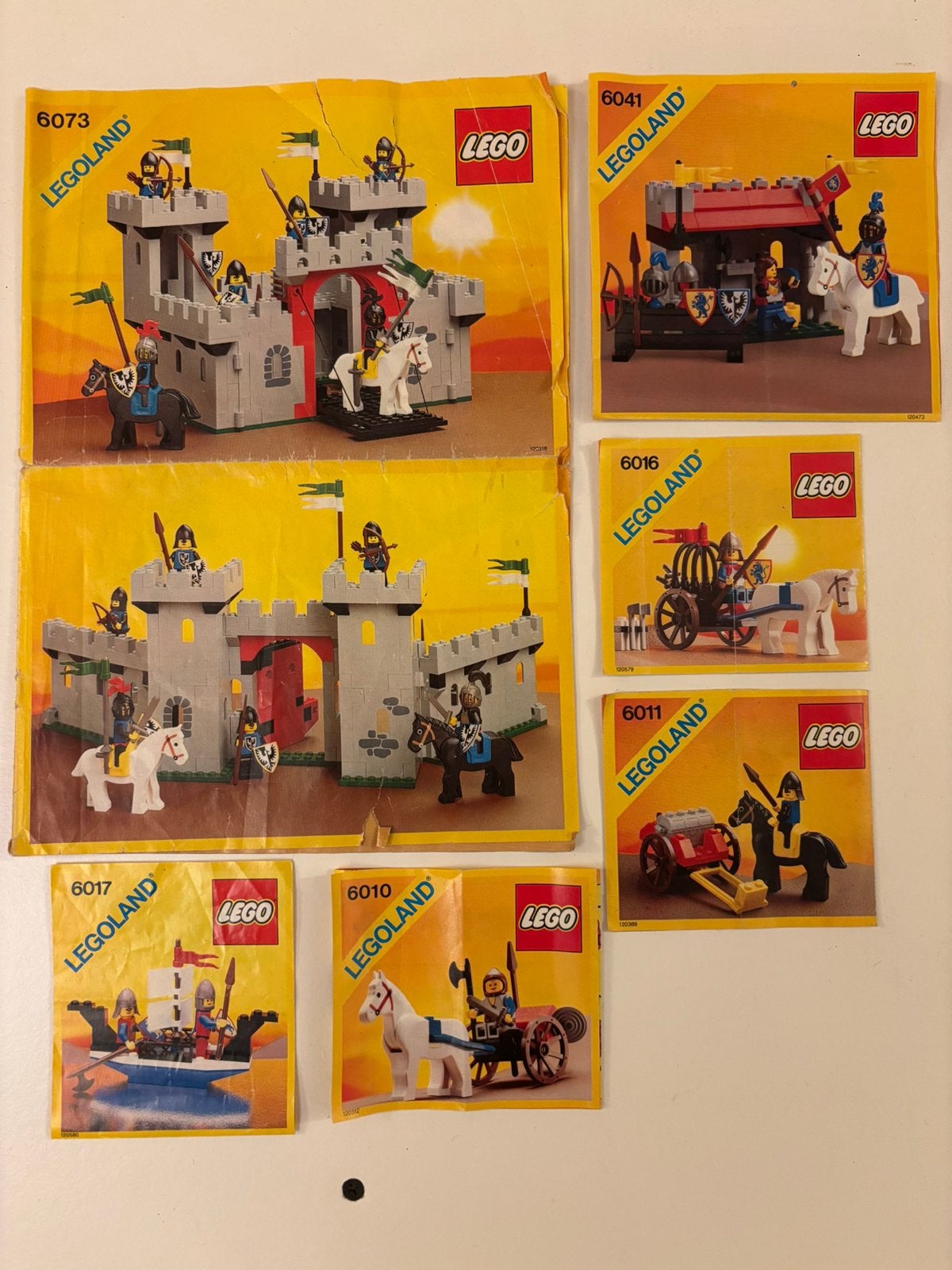 LEGO castle ridders 6 sets, Gebruikt, Lego, Overige typen, Ophalen of Verzenden