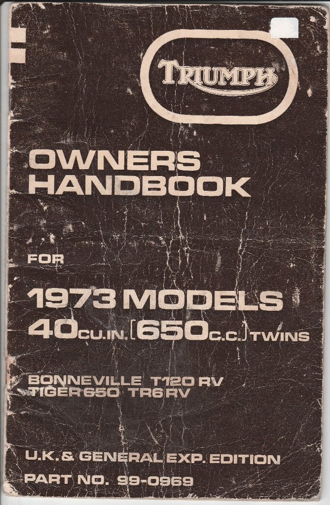 Triumph Bonneville T120 RV en Tiger TR6 RV manual (7132z), Ophalen of Verzenden, Triumph