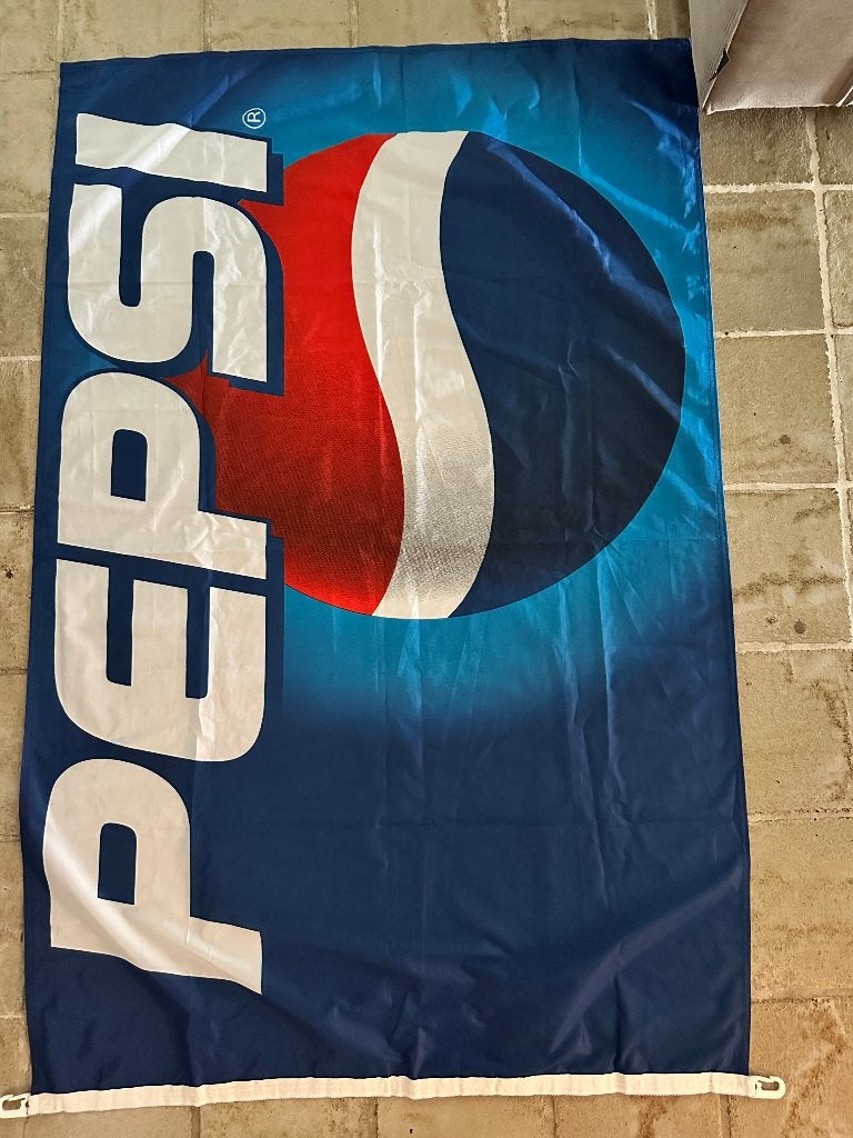 Pepsi vlag, 148 cm x 101 cm, Diversen, Ophalen of Verzenden, Zo goed als nieuw