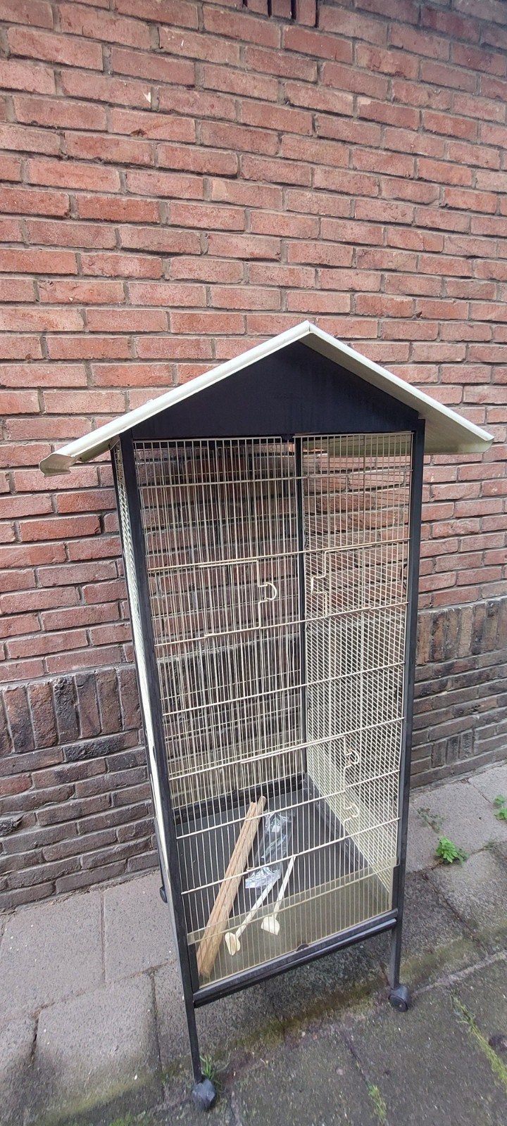 Vogelkooi, Dieren en Toebehoren, Vogels | Hokken en Kooien, Ophalen, Gebruikt, Metaal, Vogelkooi
