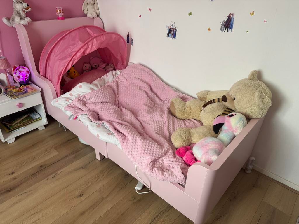 Busunge meegroeibed, Kinderen en Baby's, Kinderkamer | Bedden, Ophalen, 70 tot 85 cm, Zo goed als nieuw, Matras