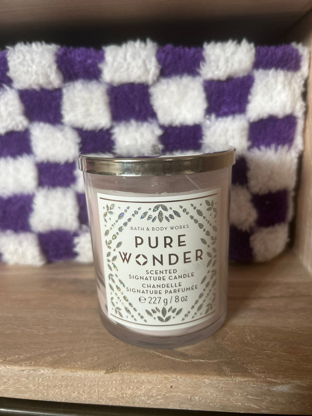 Bath & body works pure wonder geurkaars 227gram nieuw, Verzenden, Nieuw