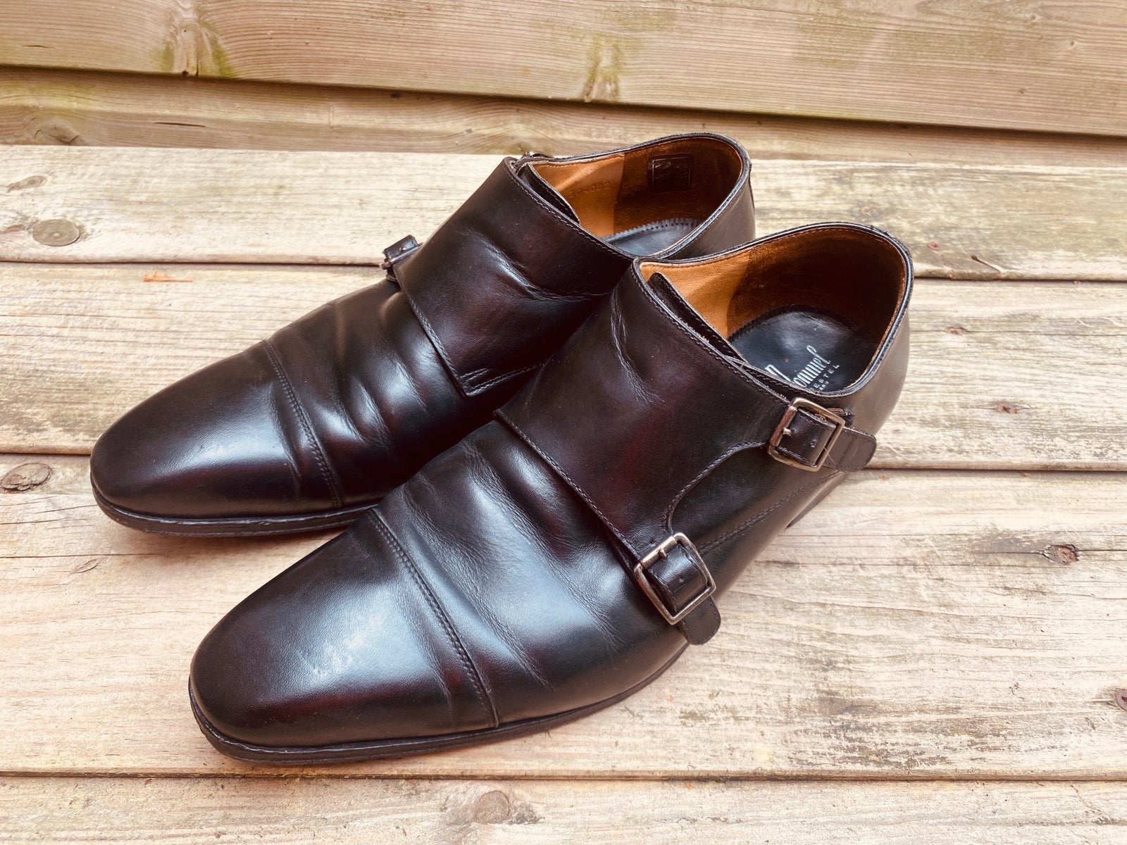 Van Bommel zwart leren gespschoenen 7/41, Zwart, Ophalen of Verzenden, Gespschoenen, Zo goed als nieuw