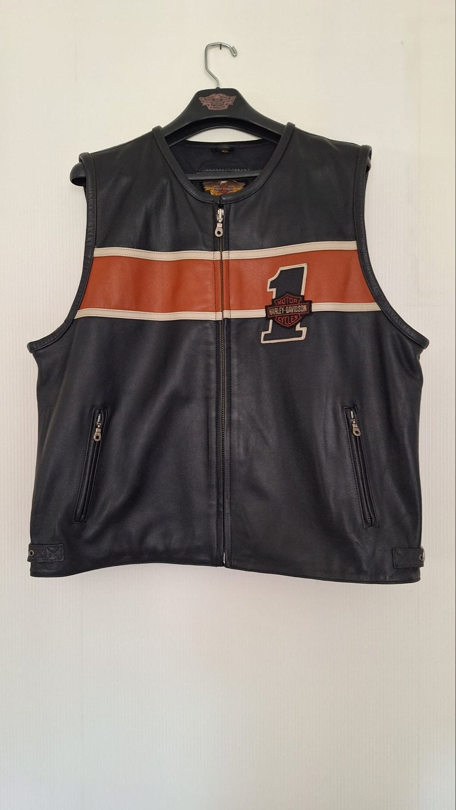 Harley Davidson Leder vest Maat XL, Motoren, Ophalen of Verzenden, Tweedehands, Heren, Jas | leer