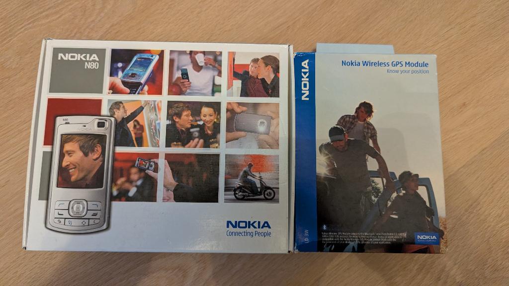 Nokia N80 + Nokia Bluetooth GPS Module LD-3W, Gebruikt, Schuifmodel, Zwart, Fysiek toetsenbord