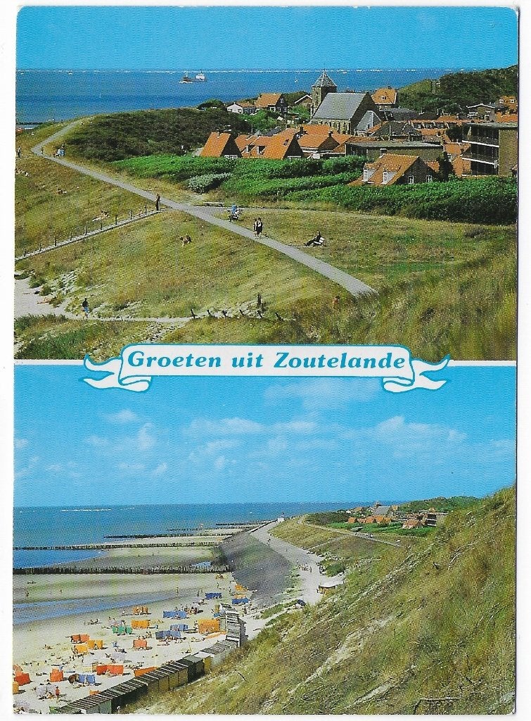 Zoutelande Gelopen Ansichtkaart (B5901), Ophalen of Verzenden, 1960 tot 1980, Gelopen