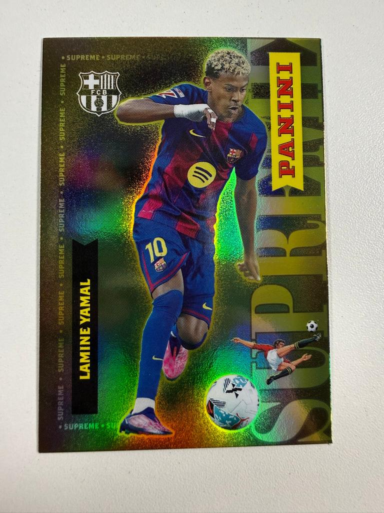 Lamine Yamal Supreme Panini Club FC Barcelona 2025-26, Ophalen of Verzenden, Nieuw, Buitenlandse clubs, Poster, Plaatje of Sticker