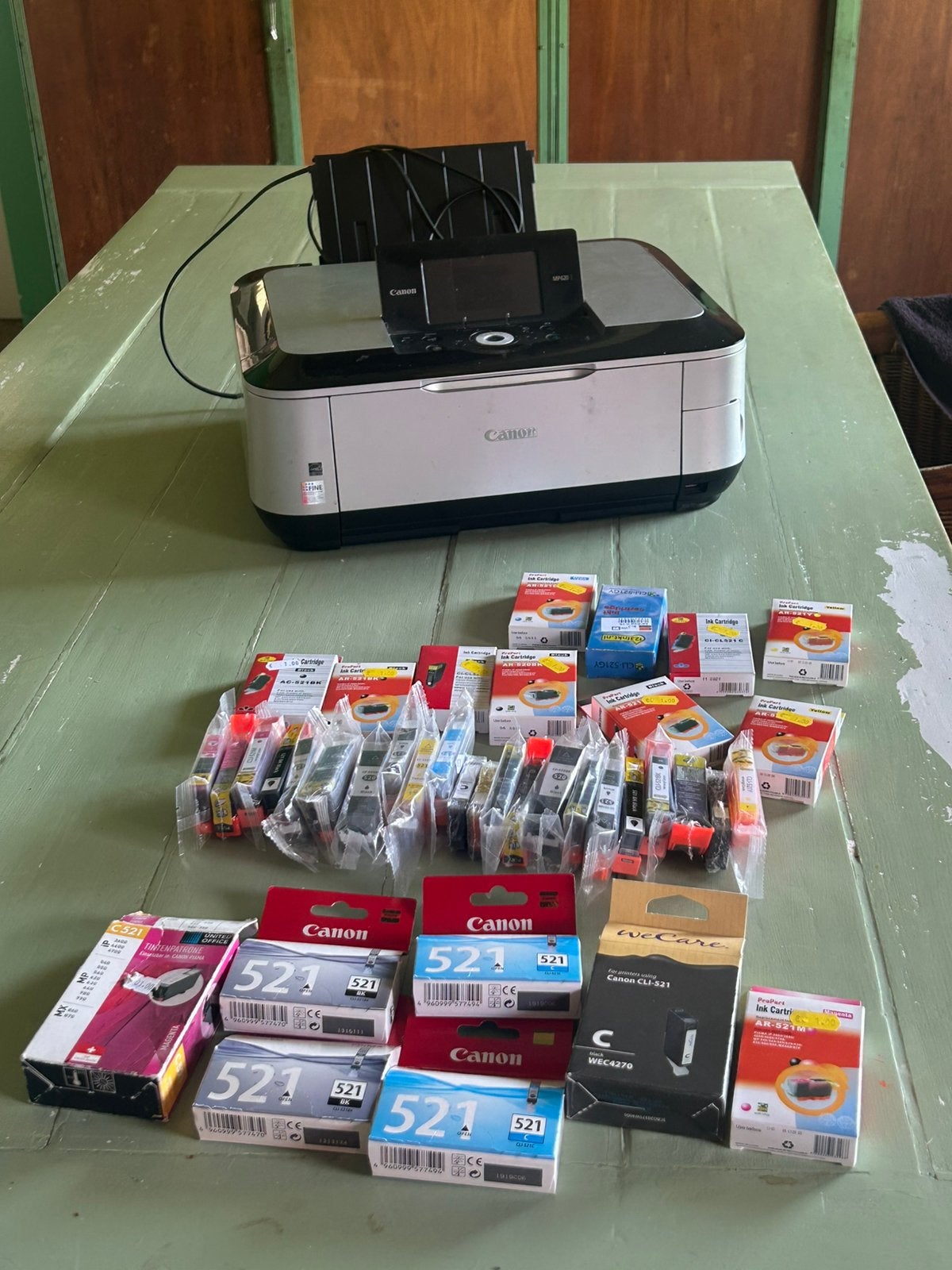 Canon Pixma MP620 printer + 38 inktcartridges, Computers en Software, Printers, Kleur printen, Gebruikt, Inkjetprinter, All-in-one