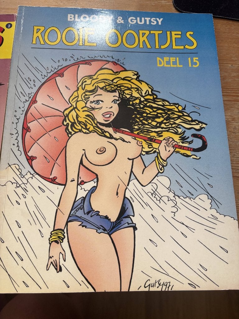 Rooie oortjes deel 15, Bloody & Gutsy, Eén stripboek, Ophalen of Verzenden, Zo goed als nieuw