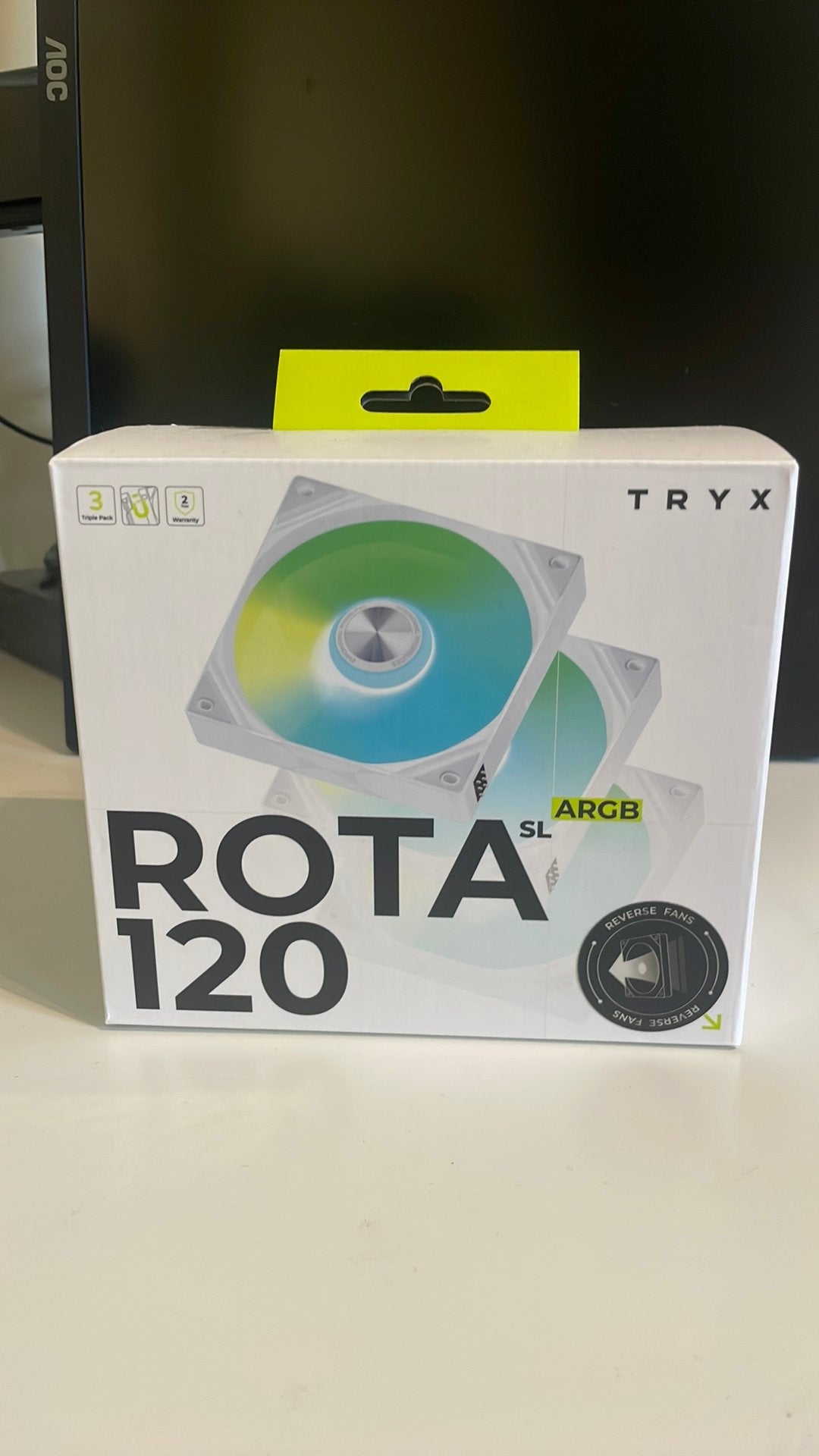 Rota SL 120 RGB fans, Ophalen of Verzenden, Zo goed als nieuw, Luchtkoeling