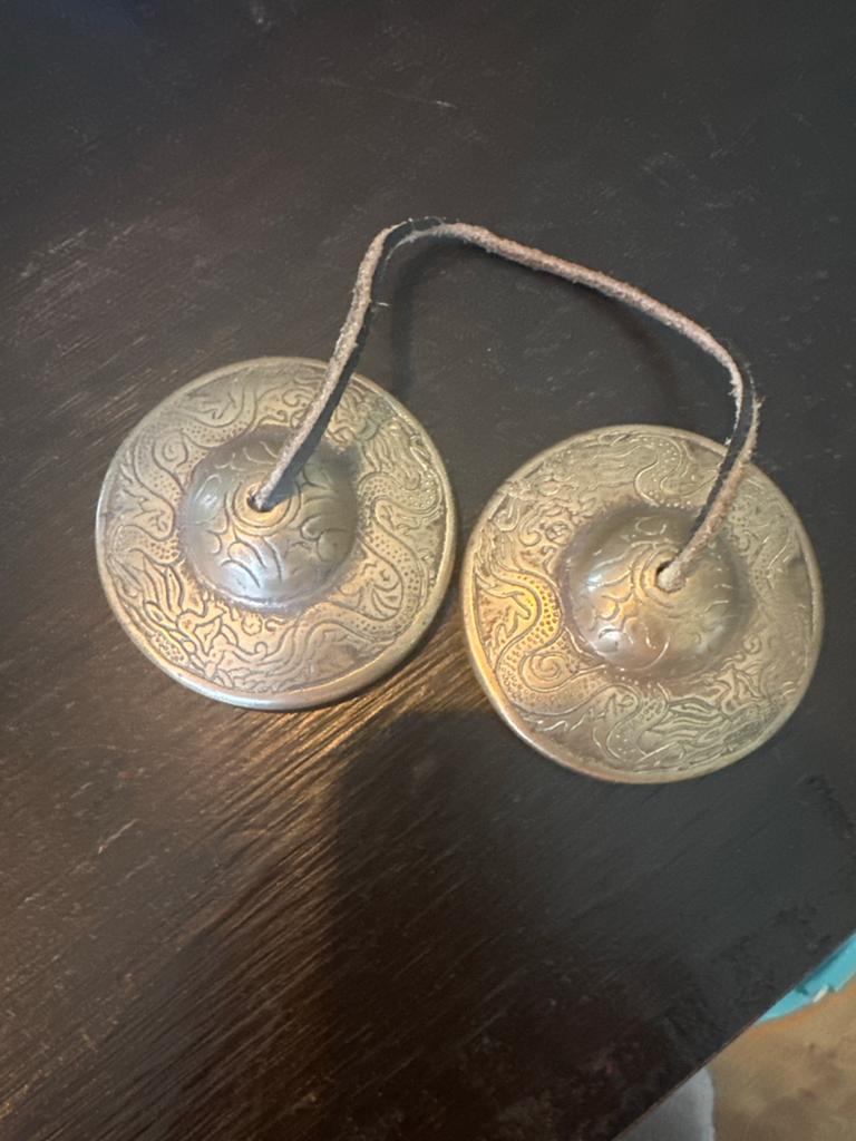Decoratieve Tibetaanse Tingsha Cymbalen, Ophalen of Verzenden, Zo goed als nieuw