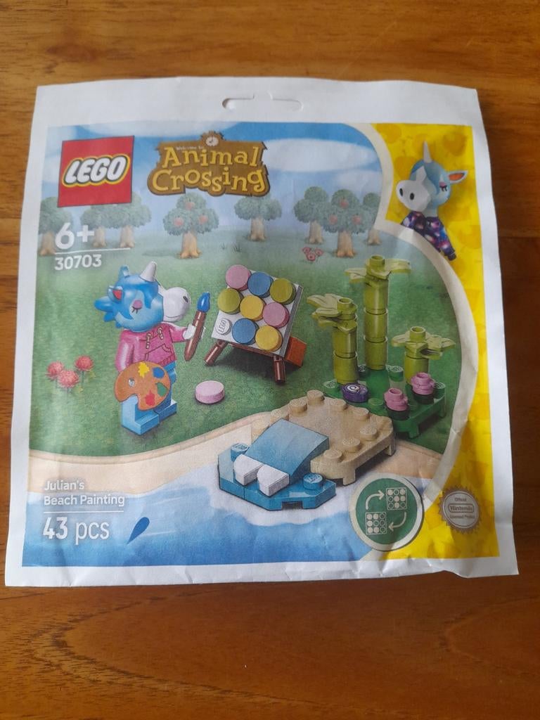 LEGO Animal Crossing Julian's Strand Schilderij 30703, Ophalen of Verzenden, Nieuw, Complete set, Lego