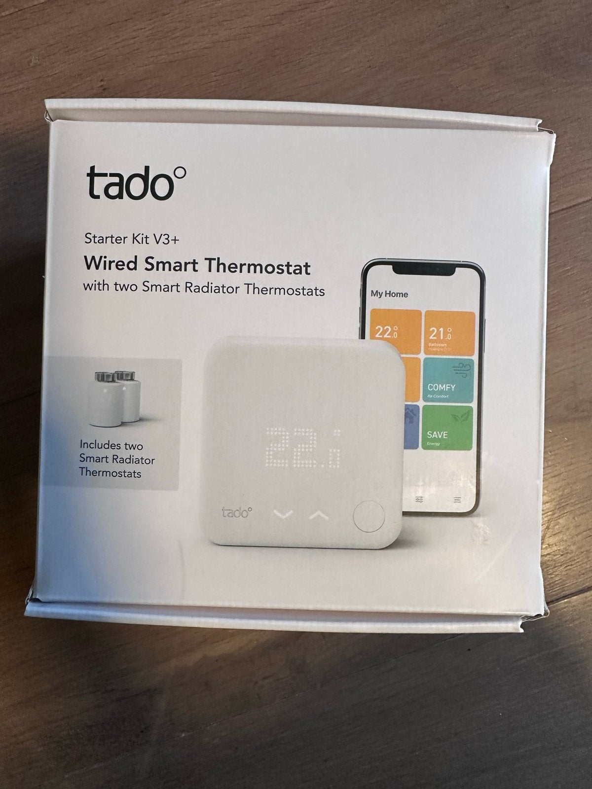 Tado V3+ Bedrade Slimme Thermostaat Starter Kit + 2 SRT's, Ophalen, Nieuw, Thermostaat
