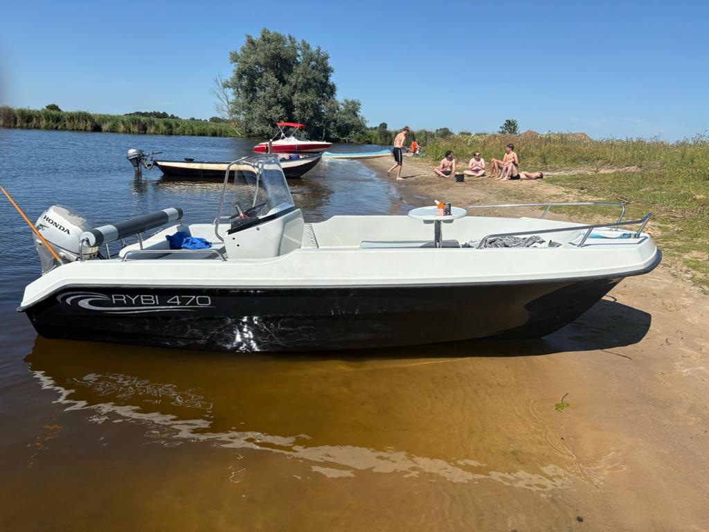 Bartex Rybi 470 Consoleboot met Honda 20pk, Watersport en Boten, Overige merken, Gebruikt, Viertaktmotor, Ophalen of Verzenden