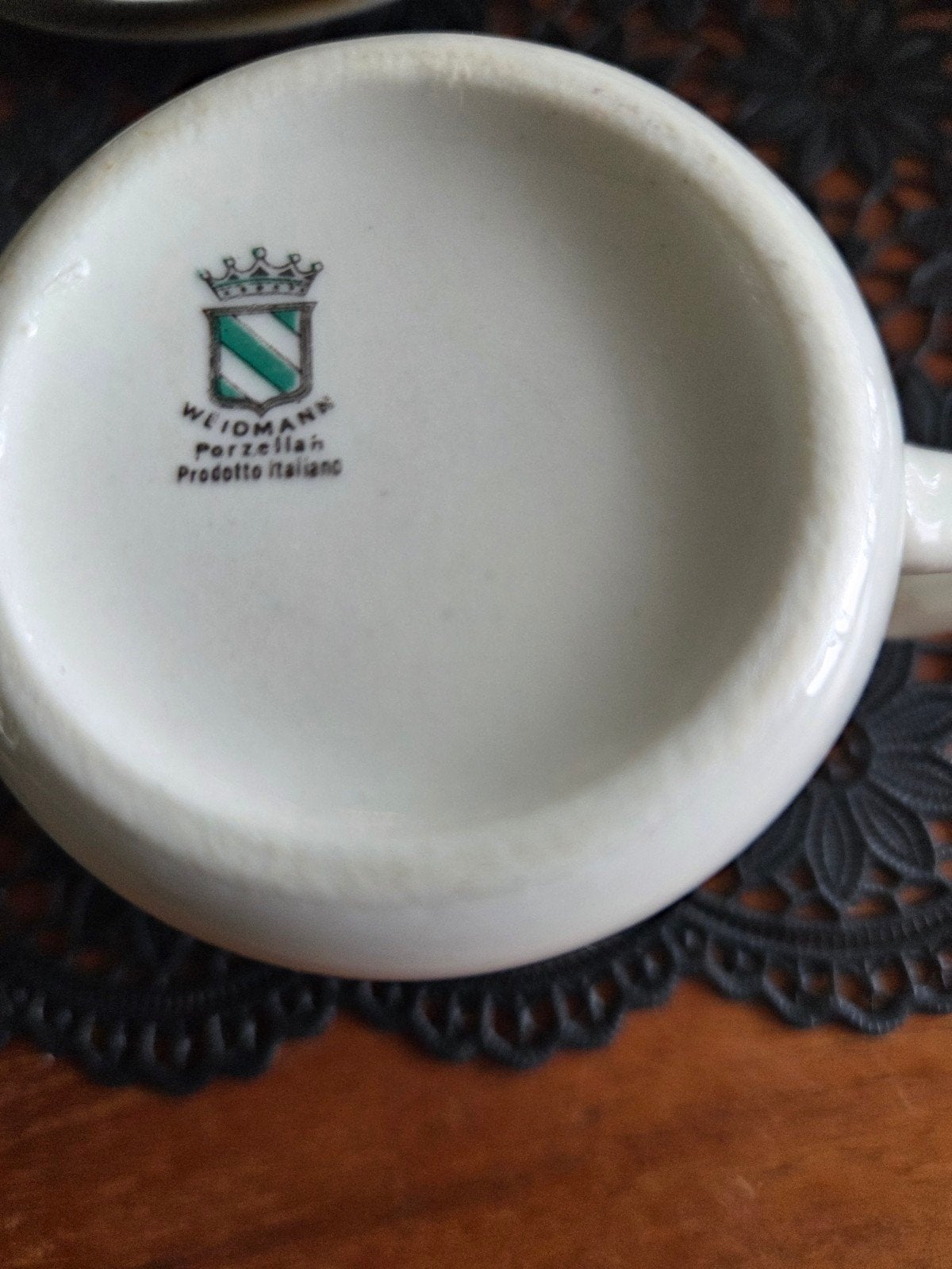 Vintage Weidmann Porzellan Italiaans Kopje met Bloemen, Ophalen