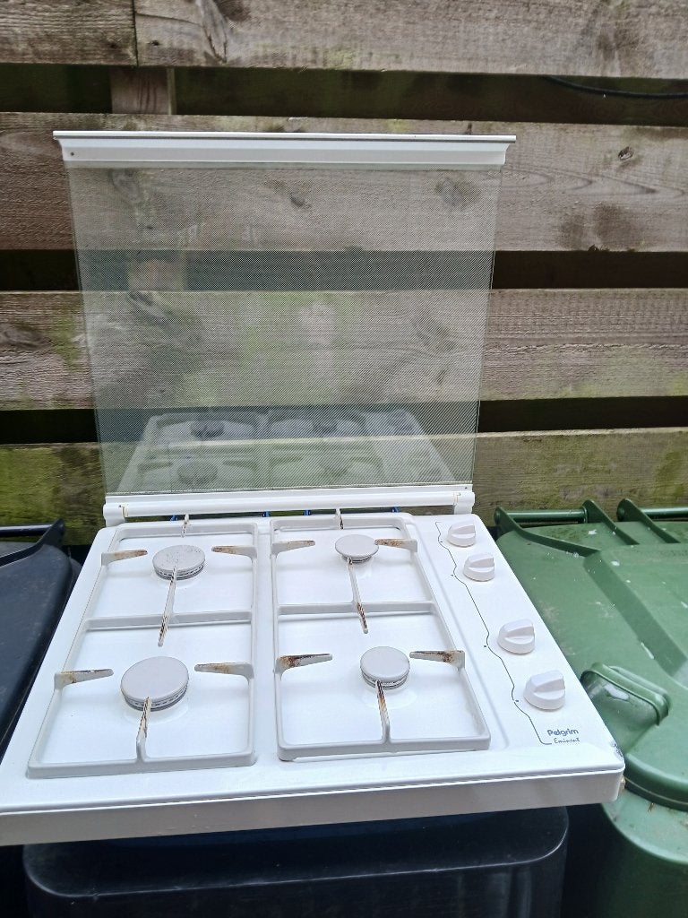 Gasstel, Ophalen, Gebruikt, Minder dan 85 cm, 4 kookzones