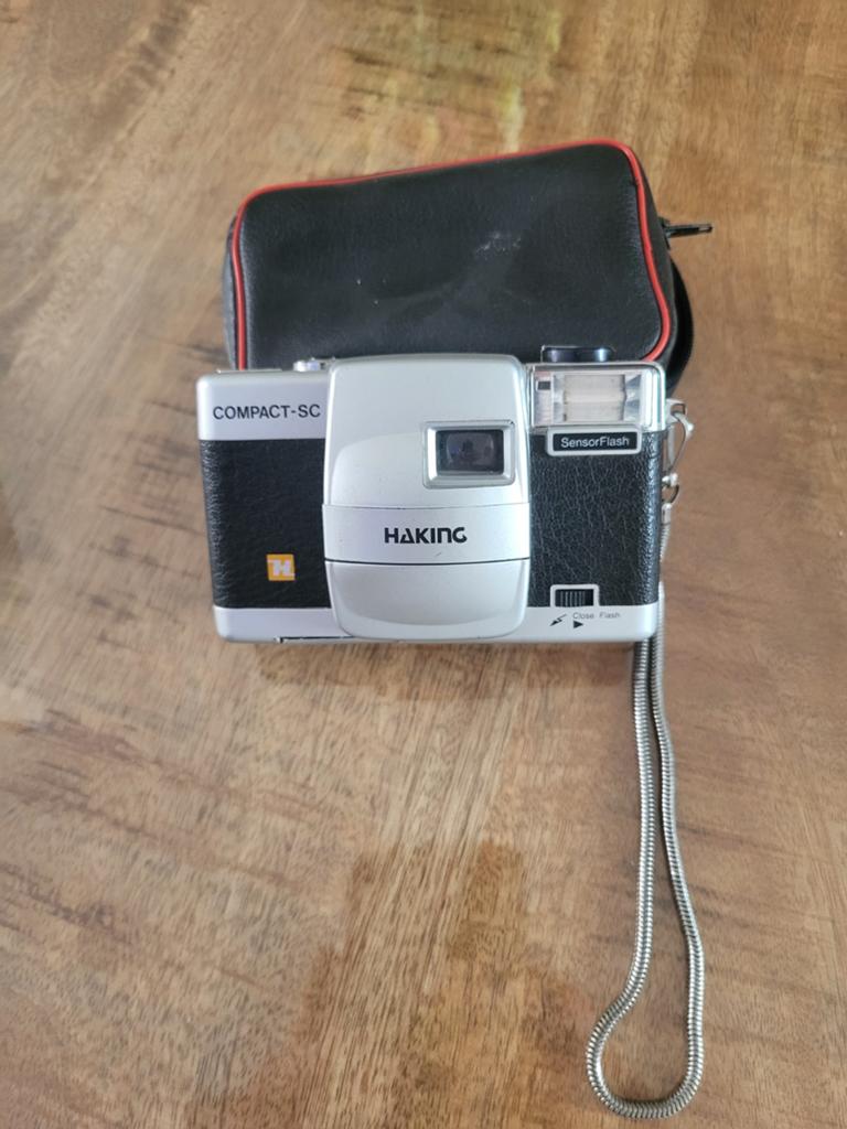 Haking Compact-SC SensorFlash camera met tasje, Ophalen of Verzenden, Gebruikt, Compact, Overige Merken