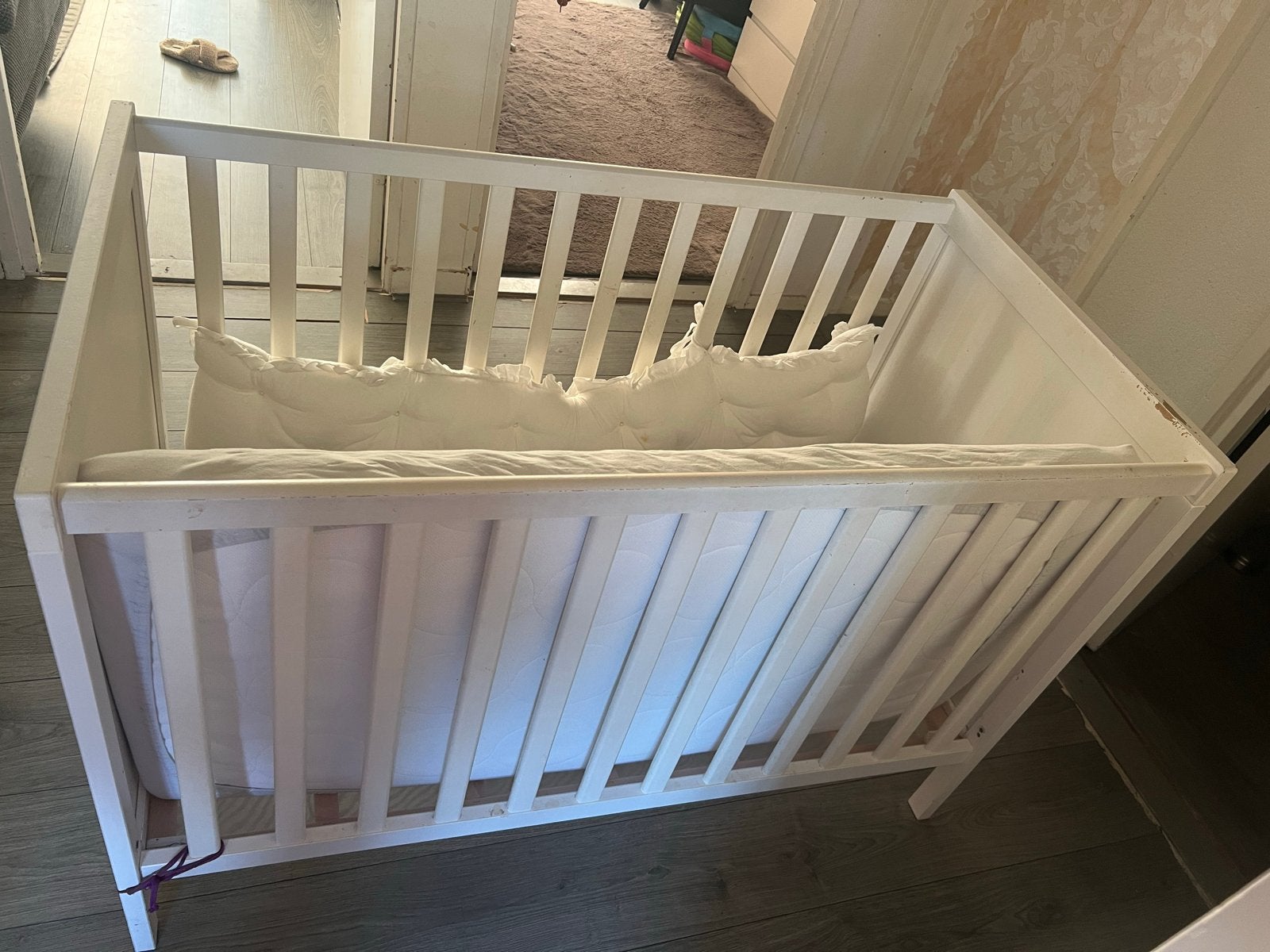 IKEA SUNDVIK ledikant wit (60120 cm), Ophalen of Verzenden, Gebruikt, Ledikant