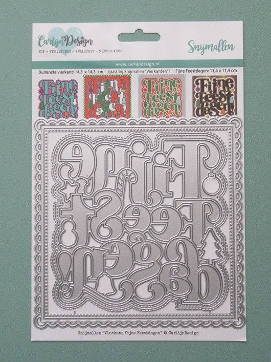 Carlijn Design ; Fijne Feestdagen, Hobby en Vrije tijd, Ophalen of Verzenden, Zo goed als nieuw, Kerst, Pons of Mal