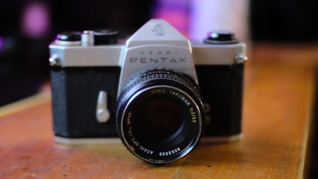 Asahi Pentax SL + SMC Takumar 55mm f2, Ophalen of Verzenden, Gebruikt, Spiegelreflex, Pentax