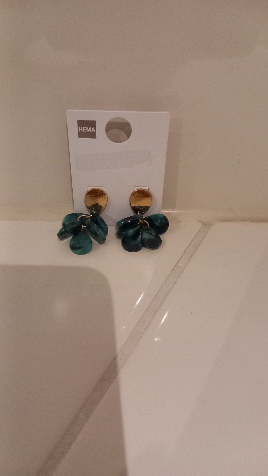 Nieuw! Hema oorbellen groen, Overige materialen, Hangers, Nieuw, Ophalen of Verzenden