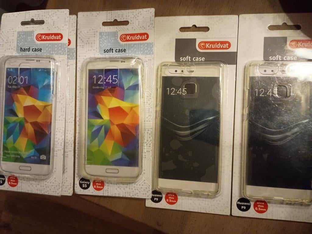 Samsung S5 en Huawei P9 hard en soft case, Ophalen of Verzenden, Nieuw