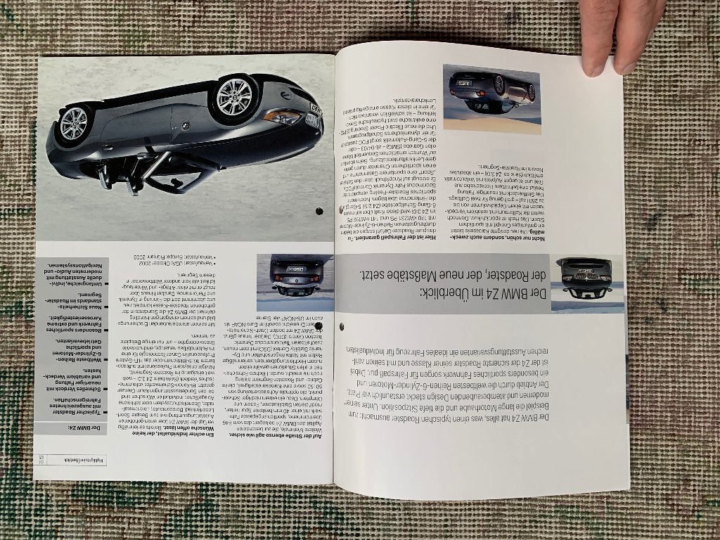 Foto 4 van Product informatie brochure BMW Z4 roadster E85 2002 izgs