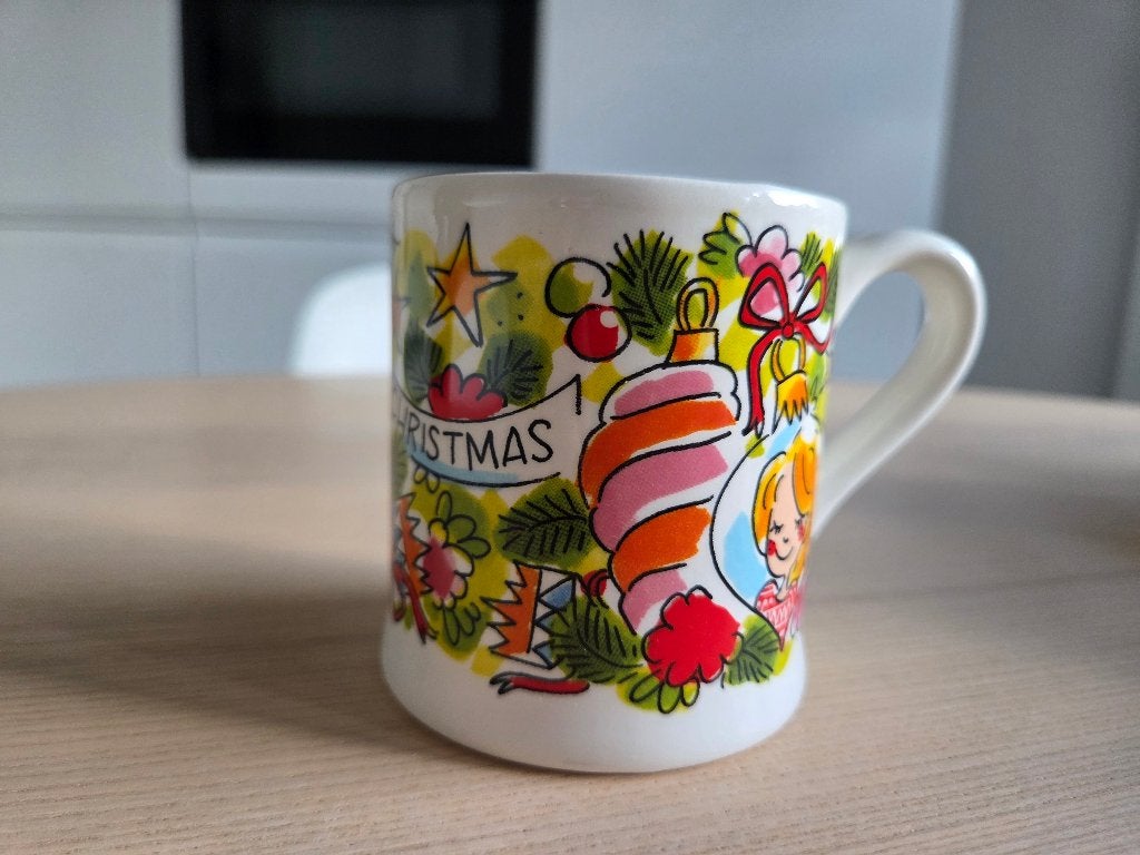 Blond Amsterdam Kerst beker, Huis en Inrichting, Keuken | Servies, Ophalen, Zo goed als nieuw, Kop(pen) en/of Schotel(s), Aardewerk